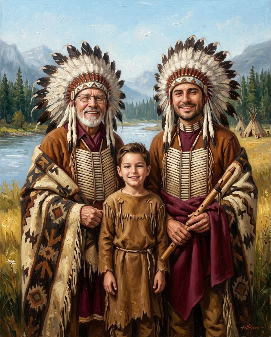 The Natives – Erkek Kuşakları kişiye özel portre tasarım örneği