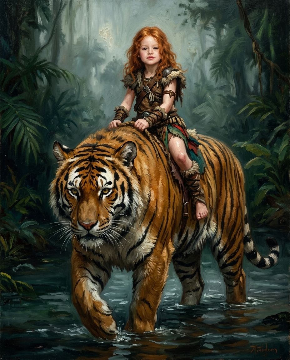 Beastmaster – Çocuk kişiye özel portre tasarım örneği