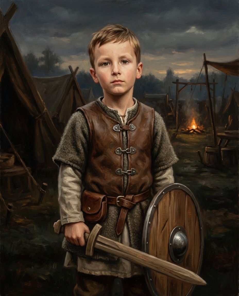 Viking – Çocuk kişiye özel portre tasarım örneği