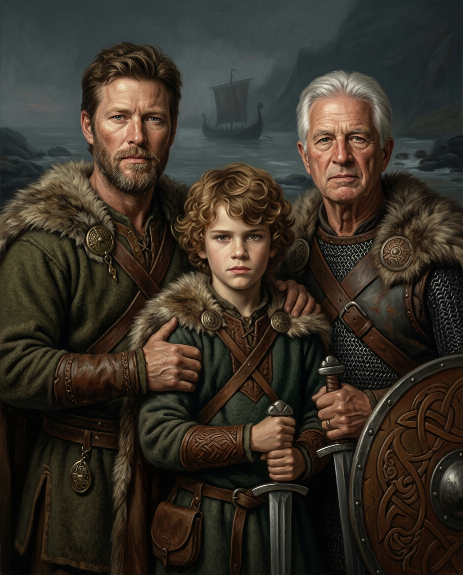 Viking – Erkek Kuşakları kişiye özel portre tasarım örneği