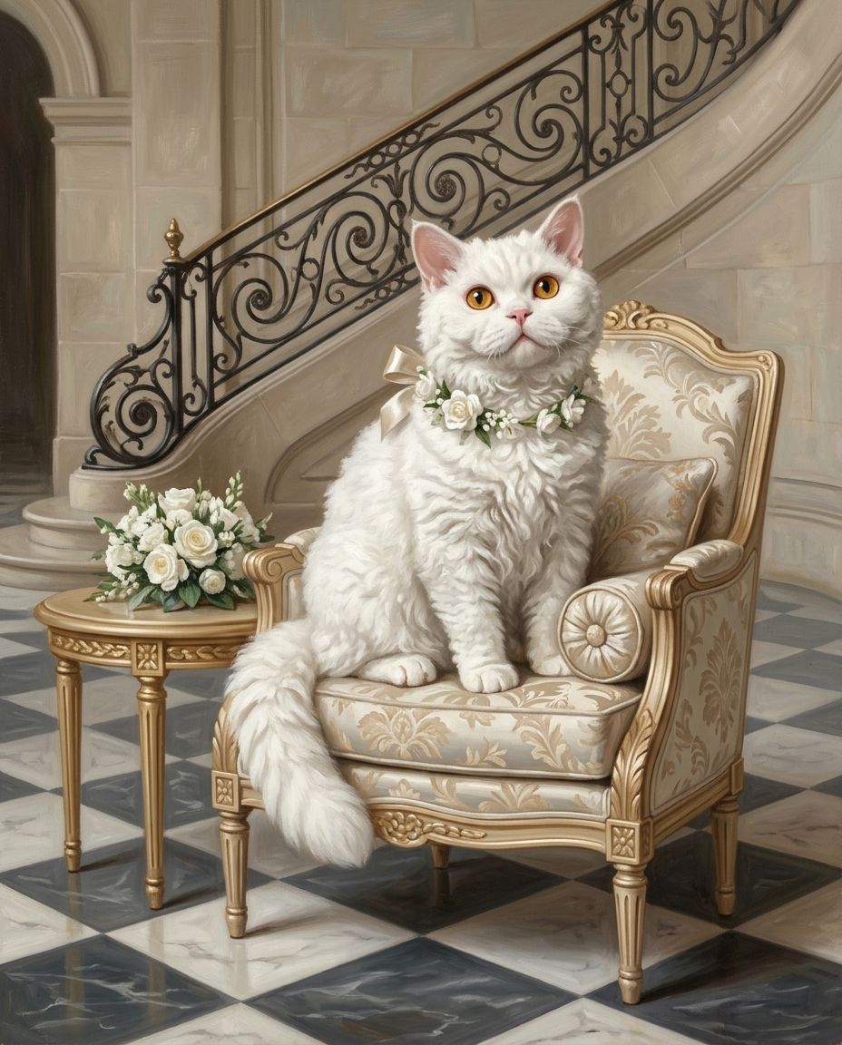 Marble & Lace – Evcil Hayvan kişiye özel portre tasarım örneği