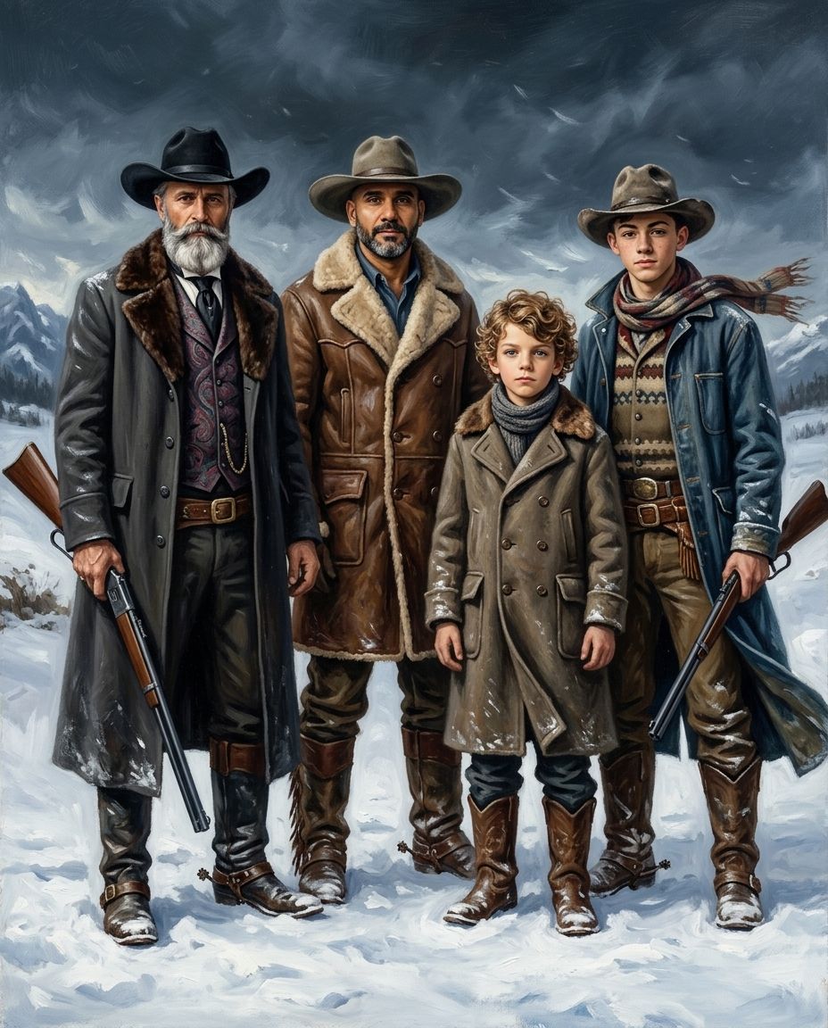 Northern Range – Erkek Kuşakları kişiye özel portre tasarım örneği