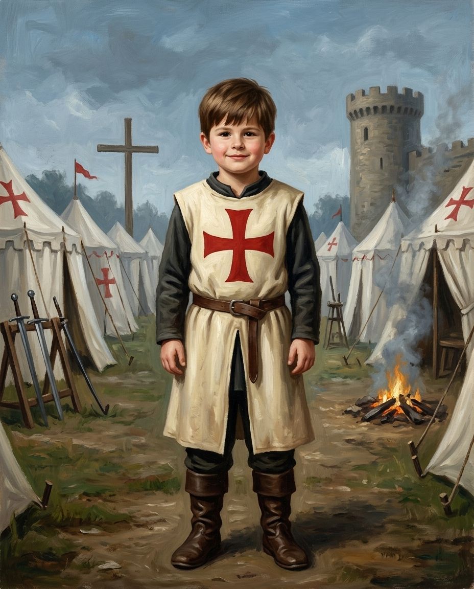 Templars – Çocuk kişiye özel portre tasarım örneği
