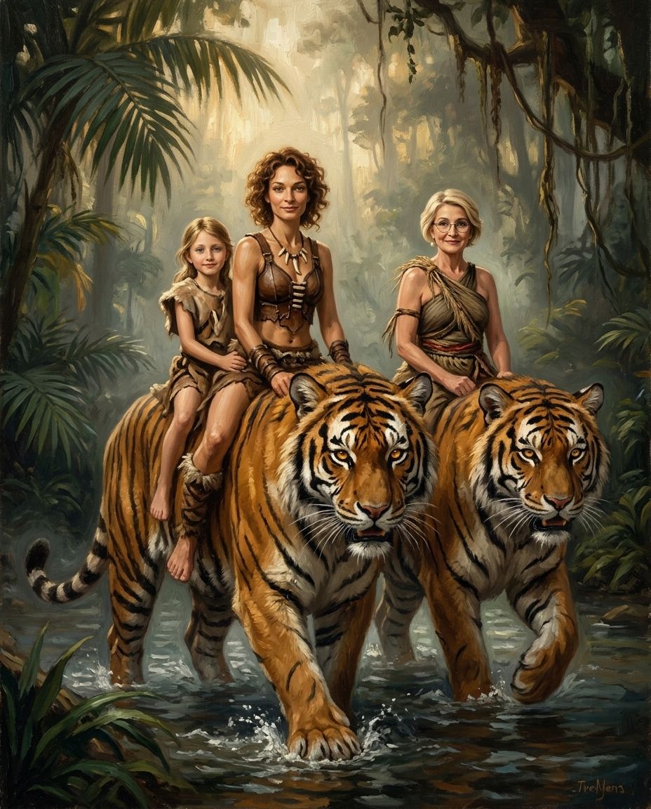 Beastmaster – Kadın Kuşakları kişiye özel portre tasarım örneği