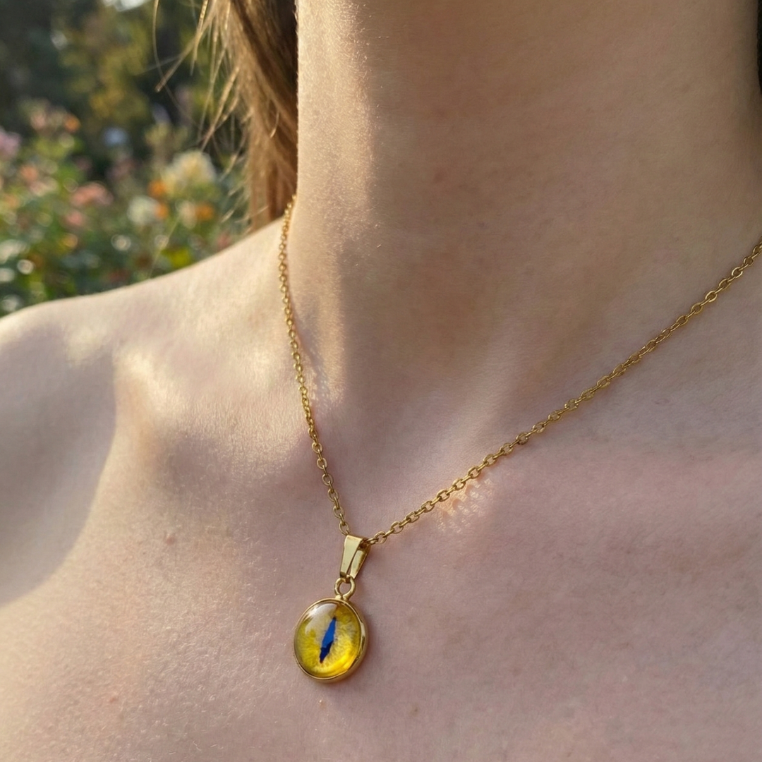 Artperest Kişiye Özel Göz Kolye - Cam Tasarım