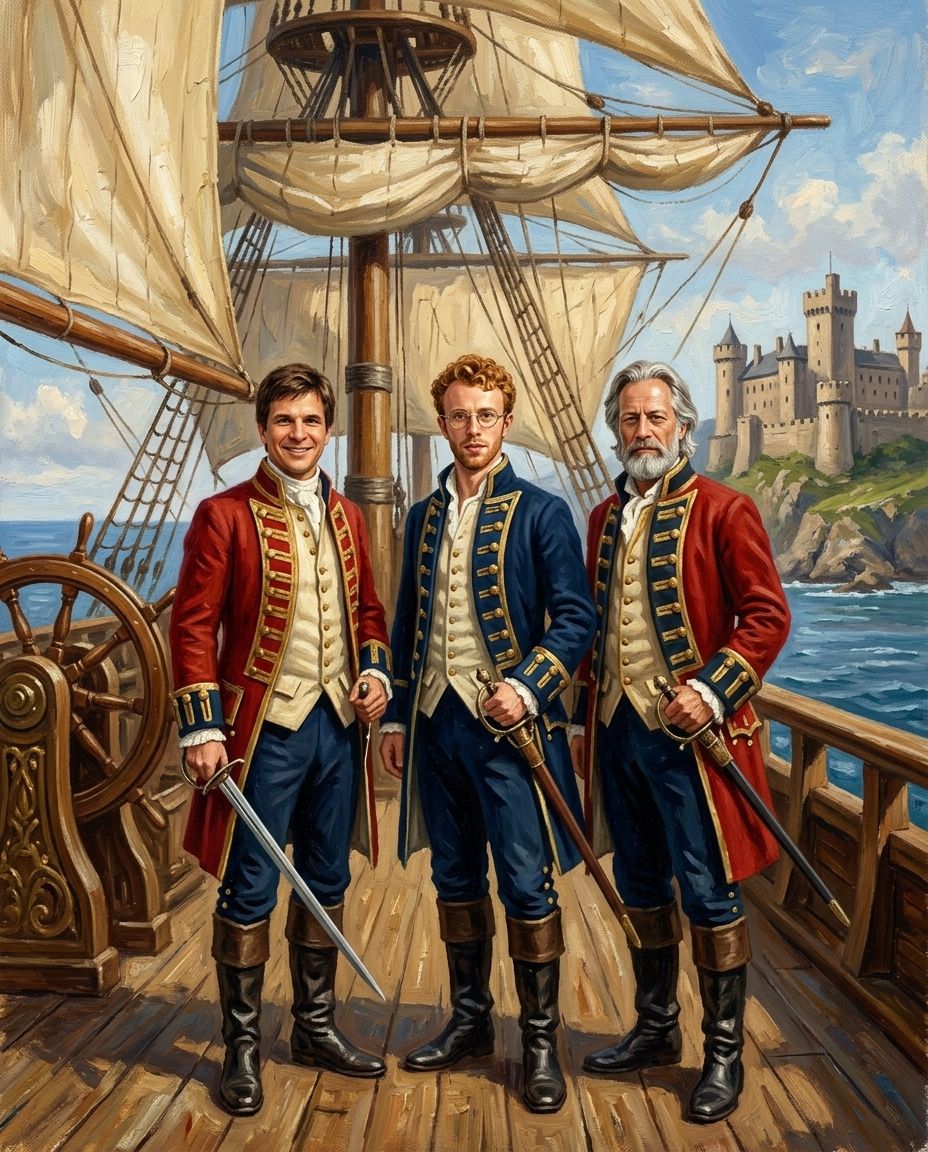 Royal Voyage – Erkek Kuşakları kişiye özel portre tasarım örneği