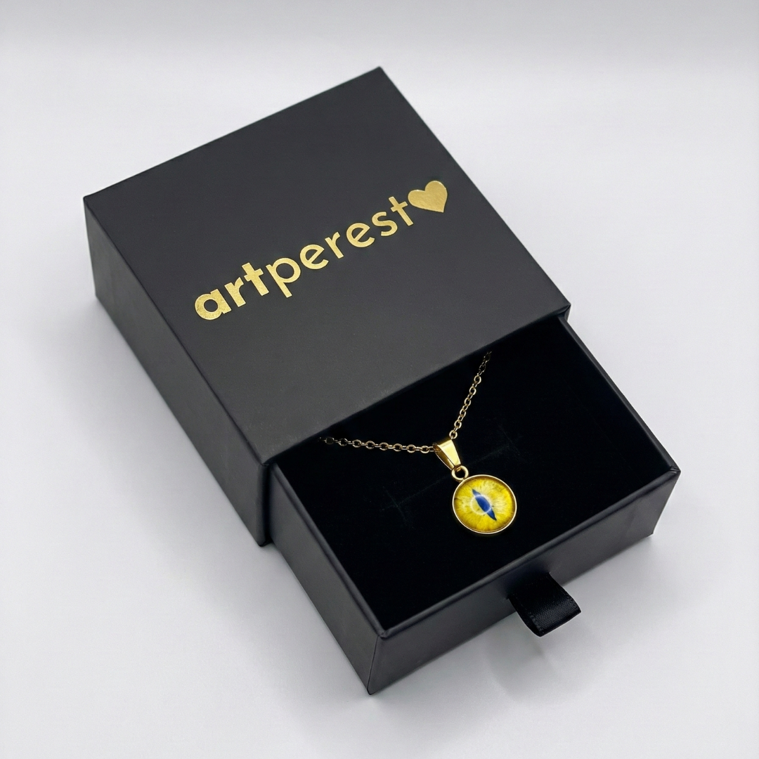 Artperest Kişiye Özel Göz Kolye - Cam Tasarım