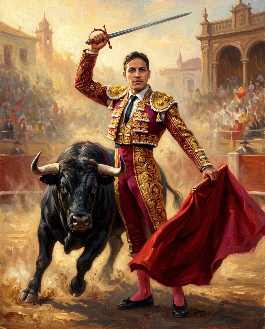 Matador – Erkek kişiye özel portre tasarım örneği
