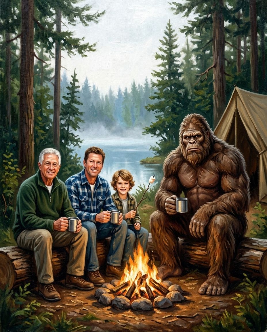 Big Foot – Erkek Kuşakları kişiye özel portre tasarım örneği