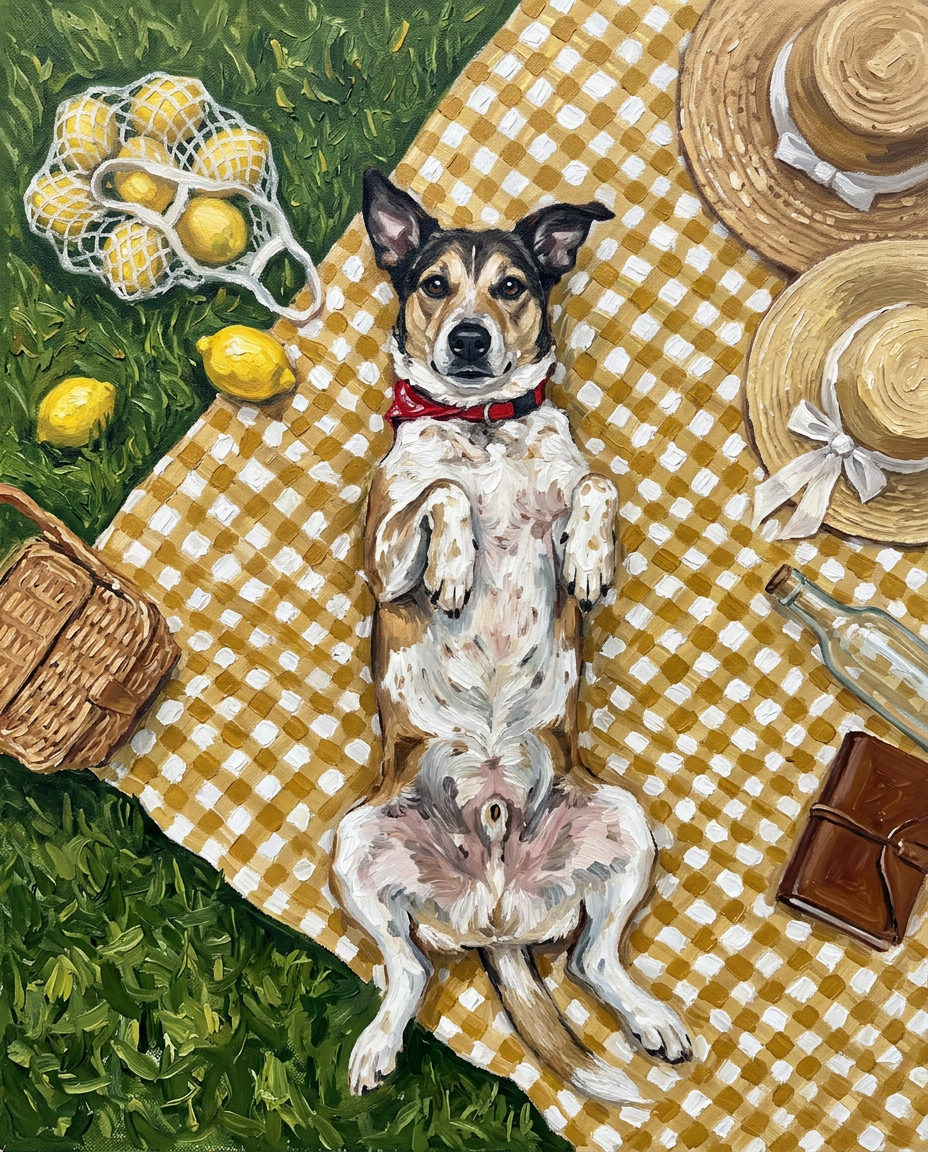 Lazy Lemon – Evcil Hayvan kişiye özel portre tasarım örneği