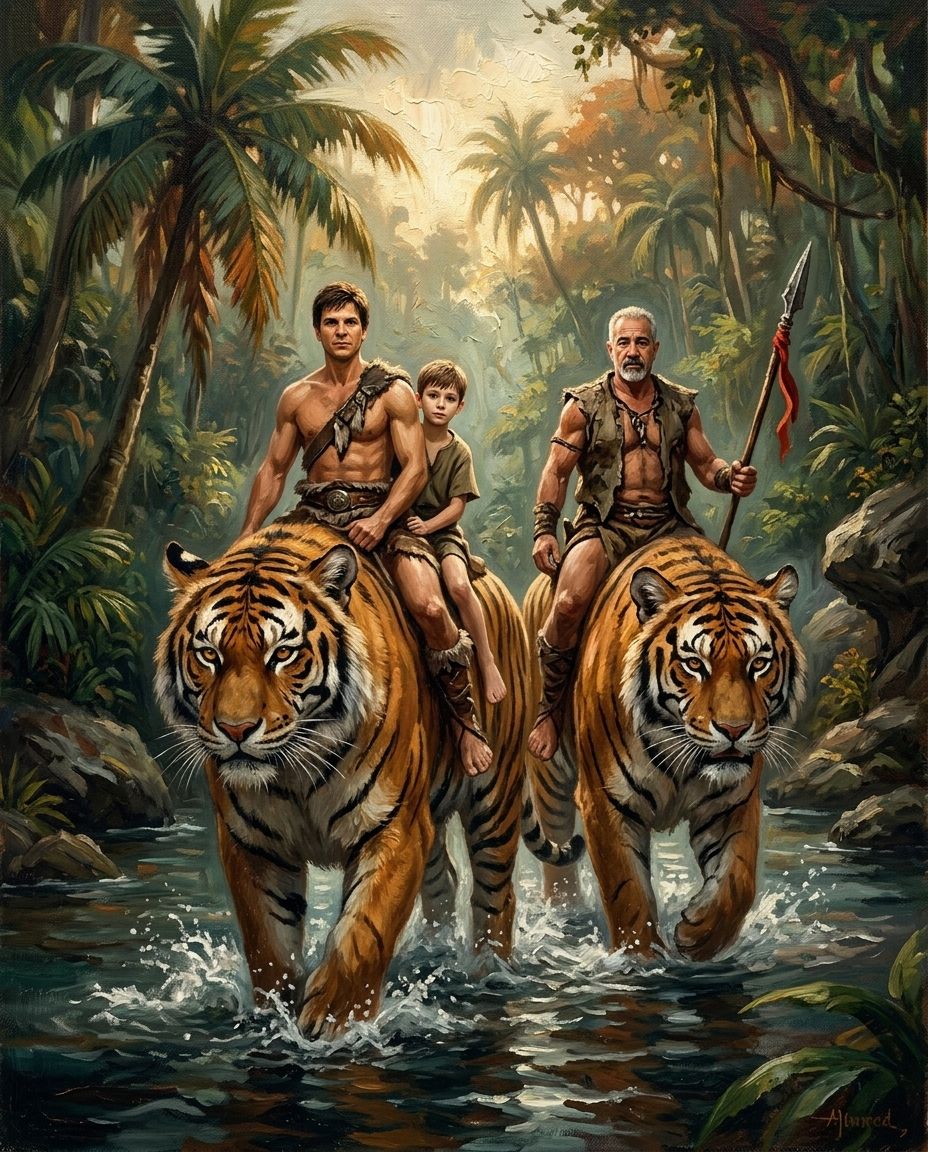 Beastmaster – Erkek Kuşakları kişiye özel portre tasarım örneği
