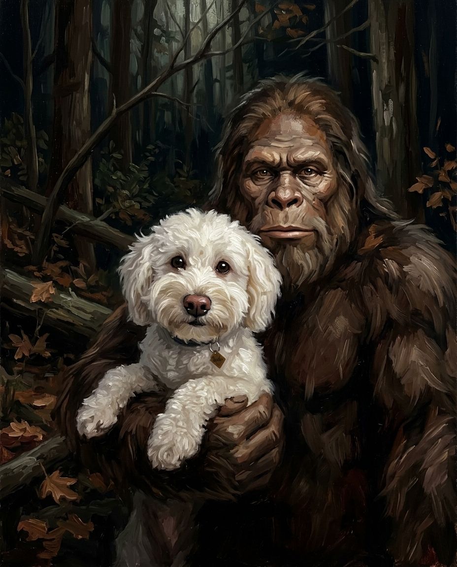 Sasquatch – Evcil Hayvan kişiye özel portre tasarım örneği