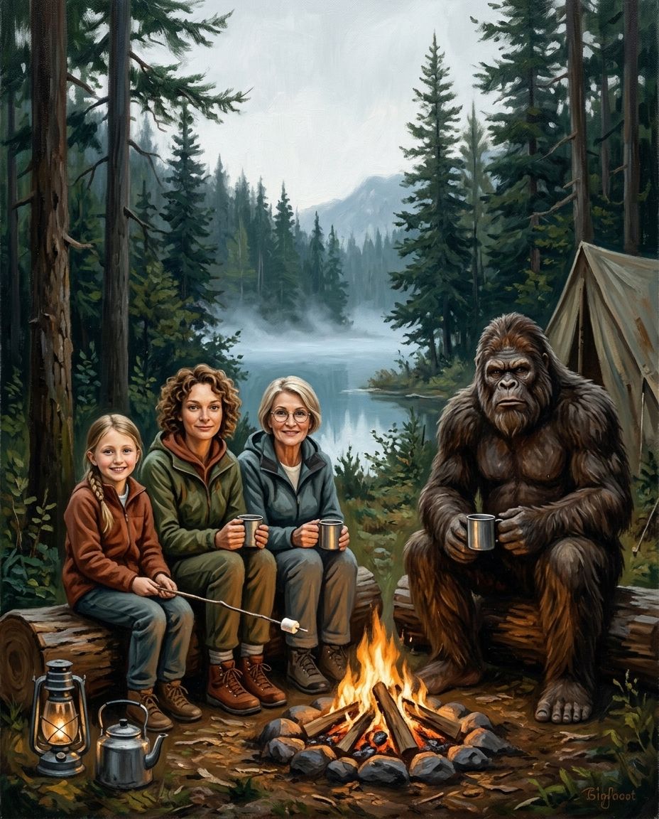 Big Foot – Kadın Kuşakları kişiye özel portre tasarım örneği