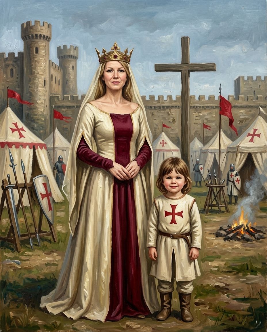 Templars – Anne ve Çocuklar kişiye özel portre tasarım örneği