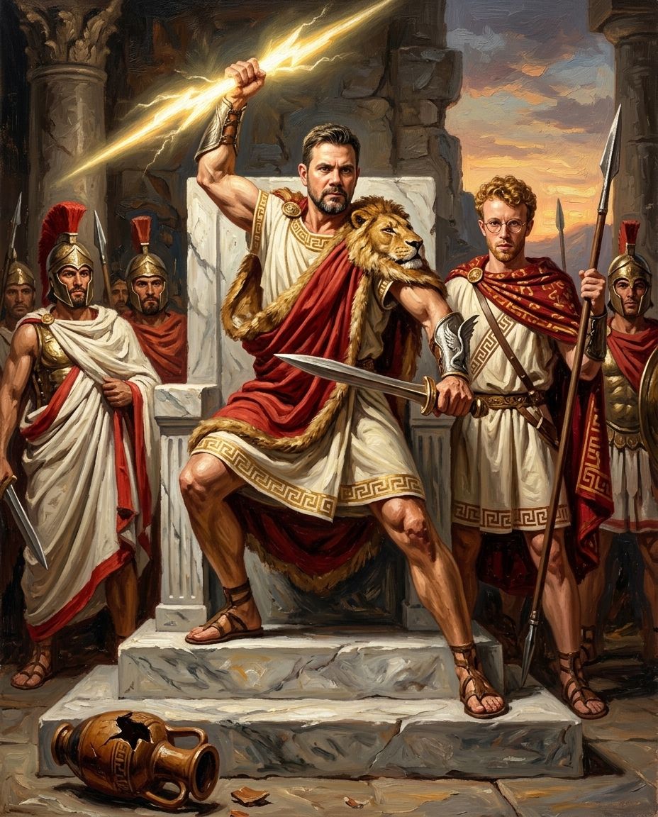 Zeus – Erkek Çift kişiye özel portre tasarım örneği
