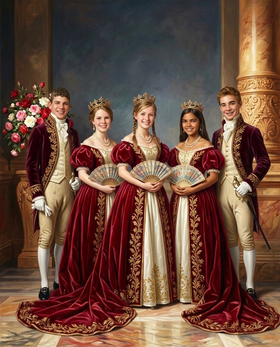 Royals of Roses – Kardeşler kişiye özel portre tasarım örneği