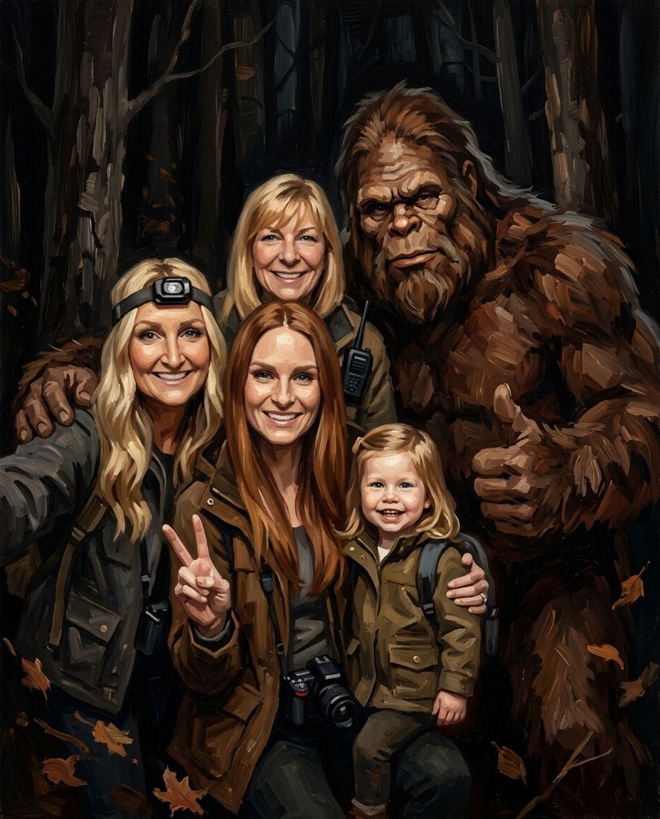 Sasquatch – Kadın Kuşakları kişiye özel portre tasarım örneği