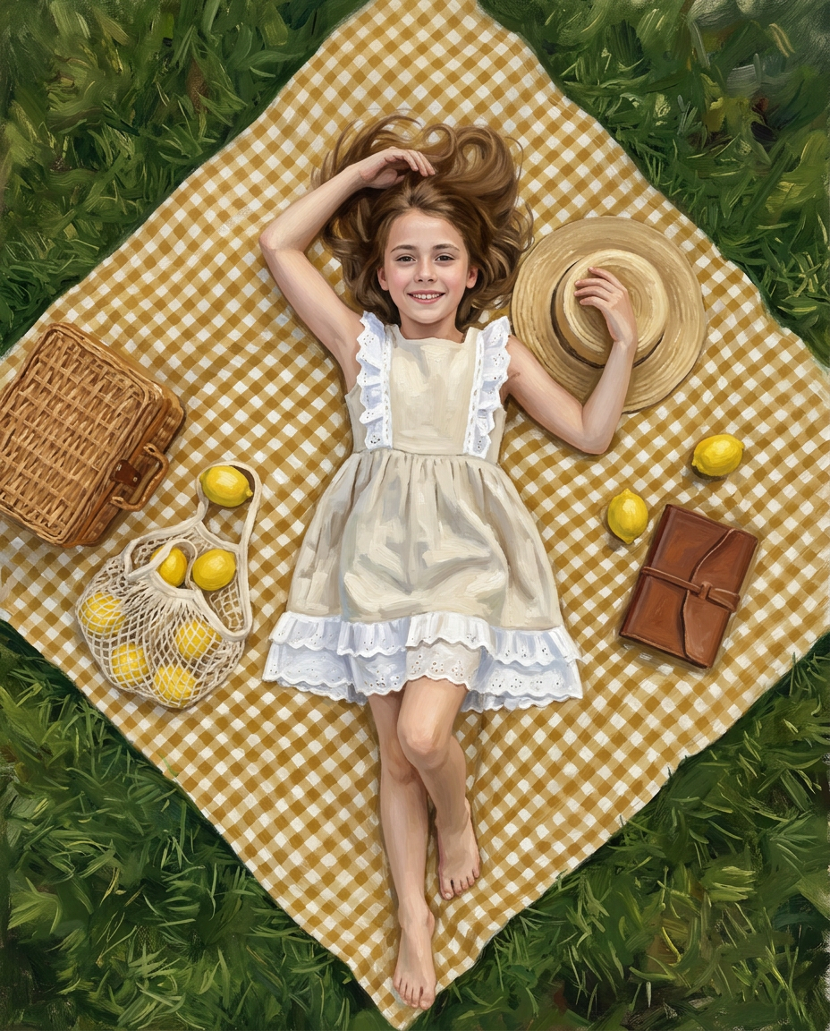 Lazy Lemon – Çocuk kişiye özel portre tasarım örneği