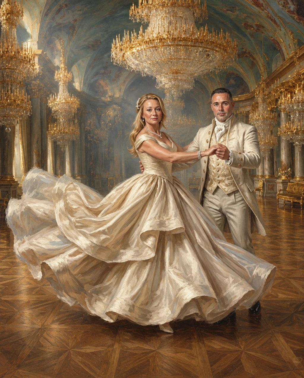Ballroom – Çift kişiye özel portre tasarım örneği