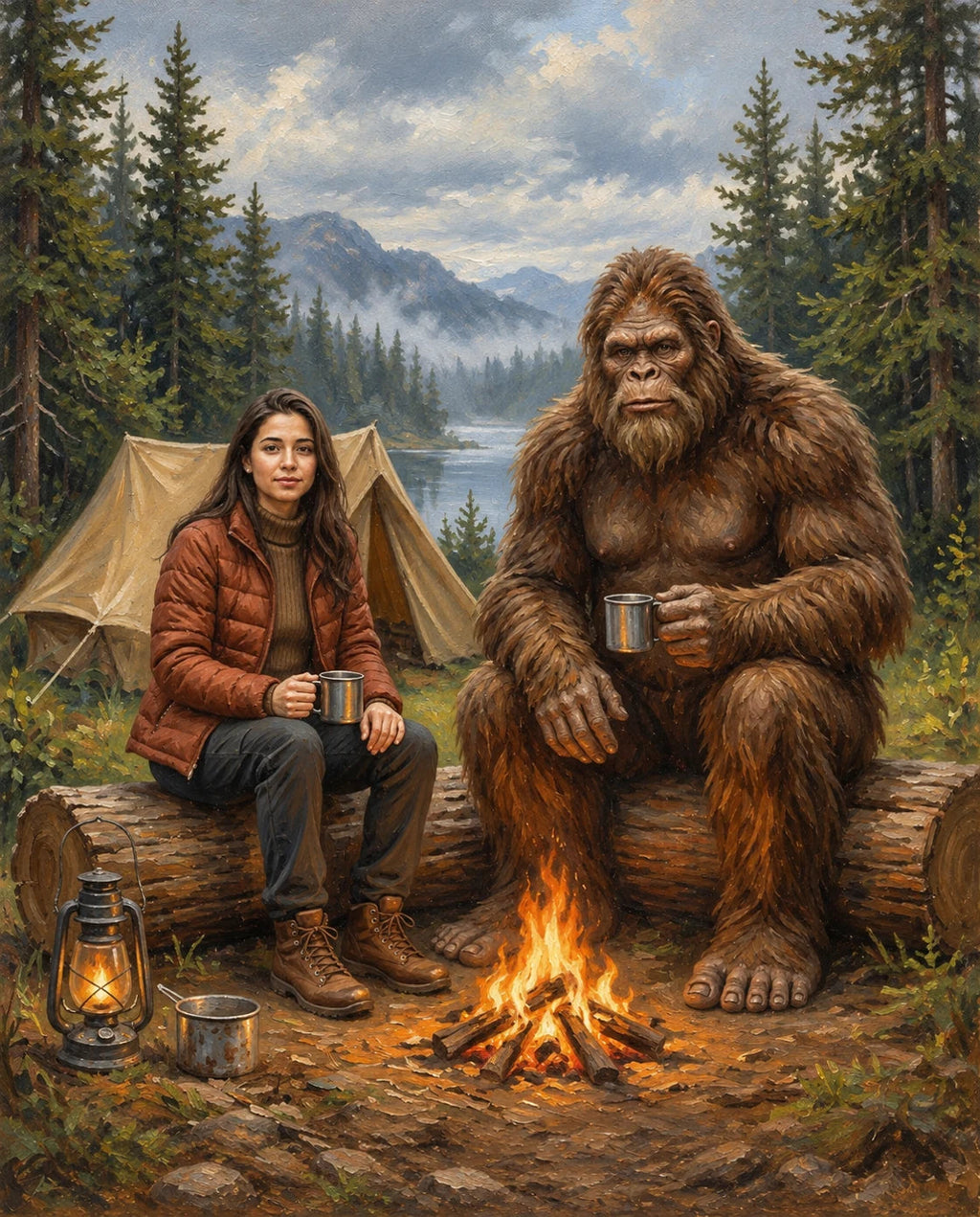 Big Foot – Kadın kişiye özel portre tasarım örneği