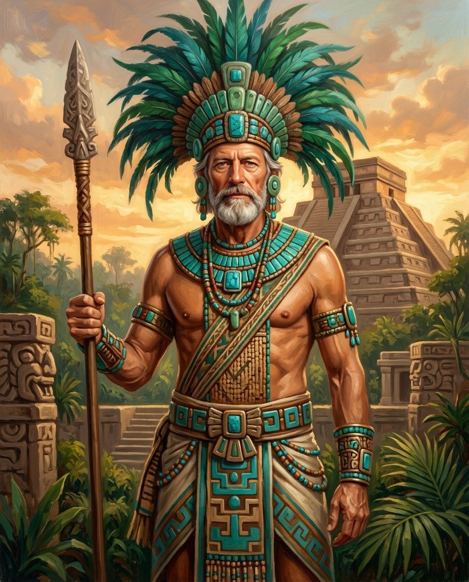 Aztecs – Erkek kişiye özel portre tasarım örneği