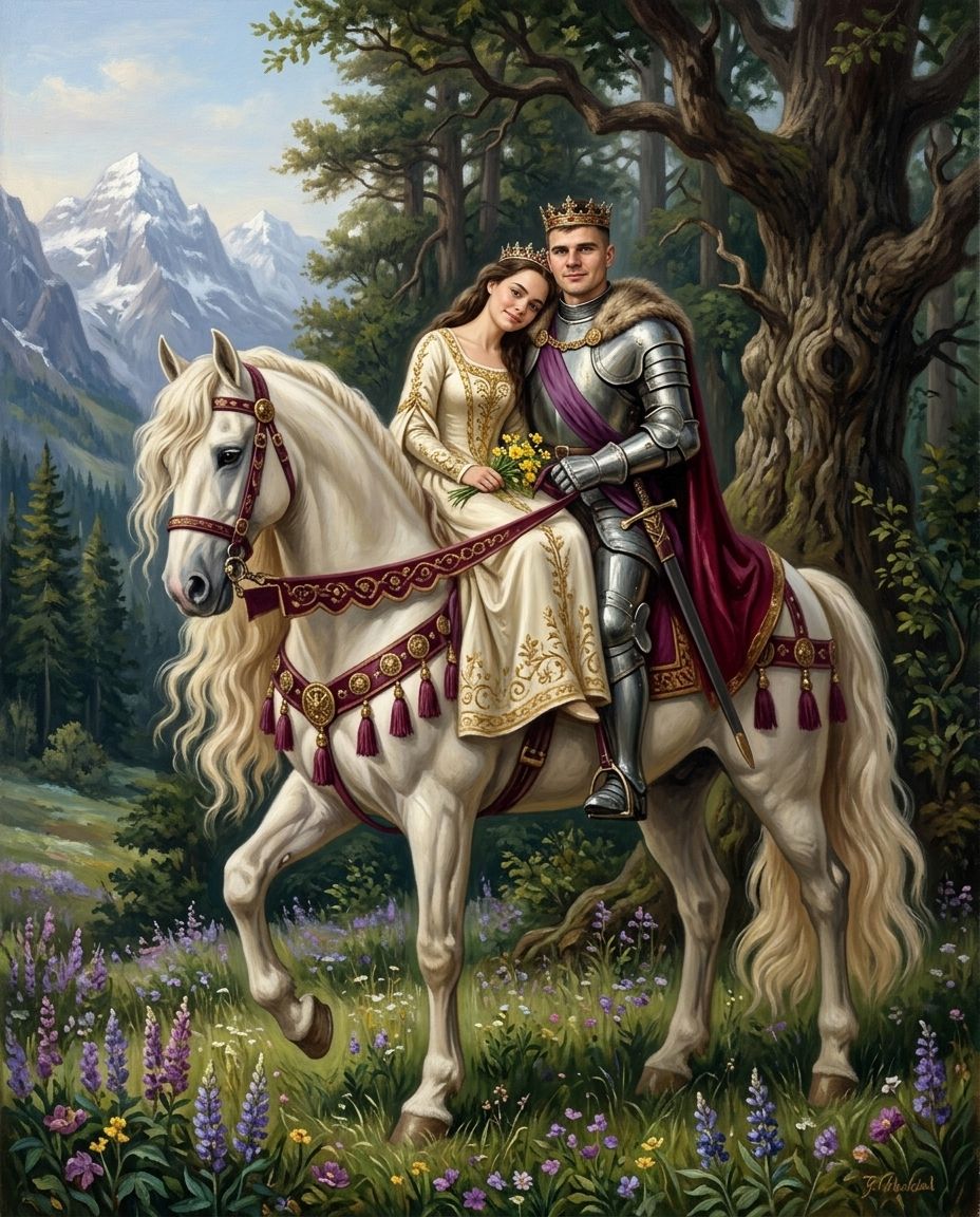 Glorious – Çift kişiye özel portre tasarım örneği