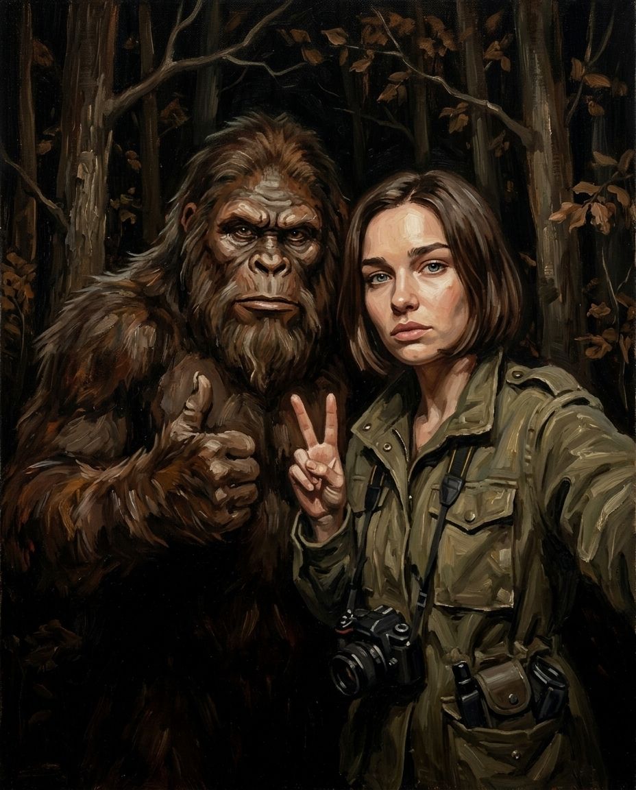 Sasquatch – Kadın kişiye özel portre tasarım örneği