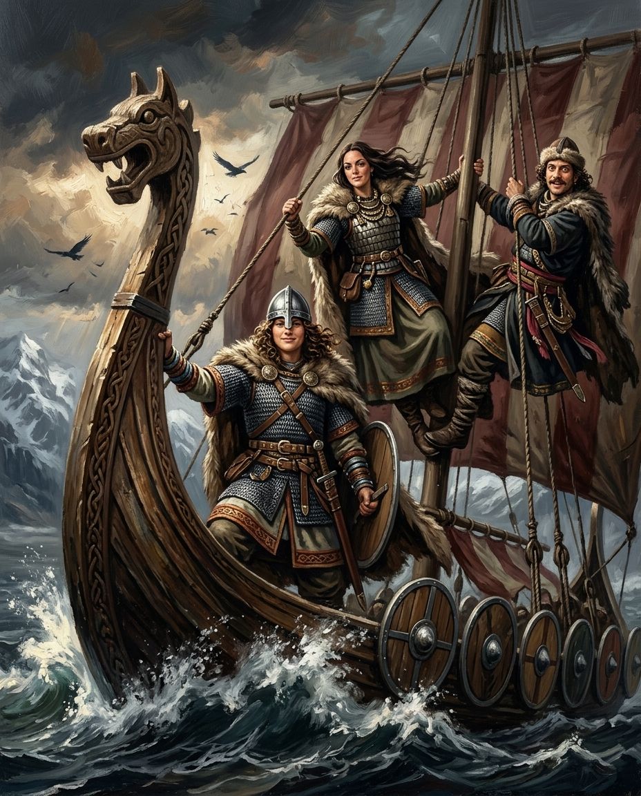 Storm Saga – Kardeşler kişiye özel portre tasarım örneği