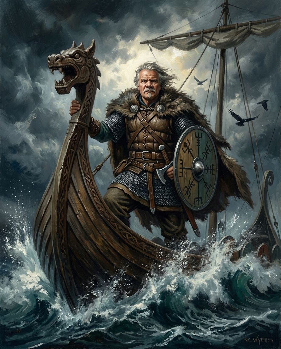 Storm Saga – Erkek kişiye özel portre tasarım örneği