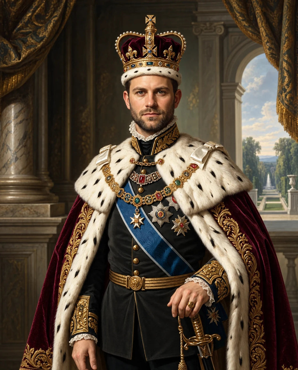 Royals – Erkek kişiye özel portre tasarım örneği