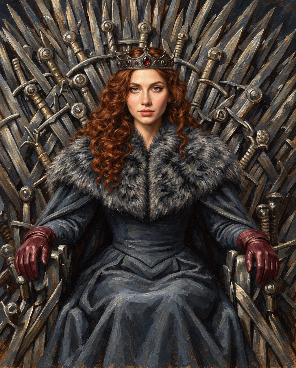 Royals of the North – Kadın kişiye özel portre tasarım örneği